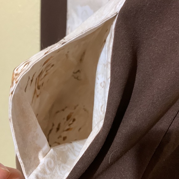 Nurse Scrub Top Brown Cream Floral NWT by Miami Uniforms S Pullover Pockets - Picture 14 of 14